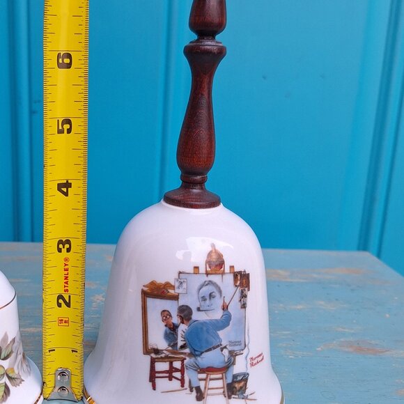 Vintage Bells Porcelain Norman Rockwell W Germany Duck Decoy Gifts for Mom Dad - Picture 12 of 13